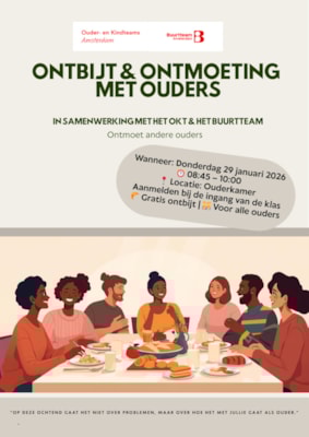 Poster - Ontbijt met ouders (29-01)