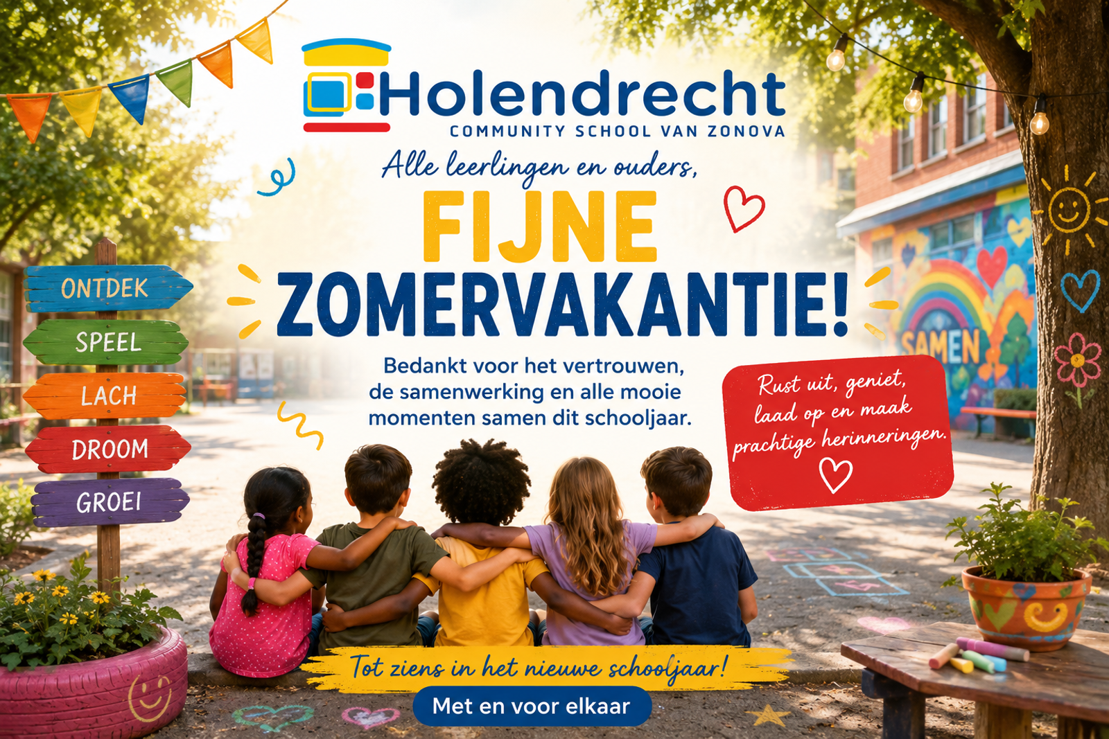 Een fijne zomervakantie!